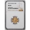 Image 1 : 2015 $5 American Gold Eagle Coin NGC MS69