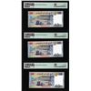 Image 2 : (3) Consecutive 2017 Djibouti 40 Francs Bank Notes PMG Seventy Gem Uncirculated 70EPQ*