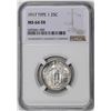 Image 1 : 1917 Type 1 Standing Liberty Quarter Coin NGC MS64 FH