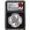 Image 1 : 2018 Canada $5 Maple Leaf Silver Coin Incuse Design NGC MS70 First Day of Production