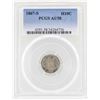 Image 1 : 1867-S Seated Liberty Half Dime Coin PCGS AU58