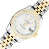 Image 1 : Rolex Ladies Two Tone Silver Index Diamond Datejust Wristwatch