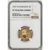 Image 1 : 1997-W $5 Jackie Robinson Proof Commemorative Gold Coin NGC PF70 Ultra Cameo