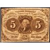 Image 1 : July 17, 1862 First Issue Five Cents Fractional Currency Note