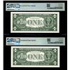 Image 2 : Consecutive 1957 $1 Silver Certificate Star Notes Fr.1619* PMG Superb Gem Unc. 68EPQ