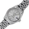 Image 1 : Rolex Ladies Stainless Steel Factory Silver Index Datejust Wristwatch With Rolex Box