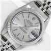 Image 2 : Rolex Ladies Stainless Steel Factory Silver Index Datejust Wristwatch With Rolex Box