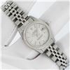 Image 3 : Rolex Ladies Stainless Steel Factory Silver Index Datejust Wristwatch With Rolex Box