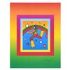 Image 2 : Peter Max "Cosmic Jumper on Blends" Limited Edition Lithograph On Paper