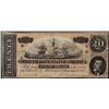Image 1 : 1864 $20 Confederate States of America Note