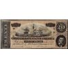 Image 1 : 1864 $20 Confederate States of America Note