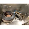 Image 2 : STAINLESS STEEL 2 STATION 48"W X 36"D COMMERCIAL WOK RANGE WITH LEGS & BACKSPLASH POT RACK