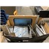 Image 2 : PALLET OF ASSORTED COMMERCIAL STAINLESS STEEL BOXES, BARS, BABY CHANGE TABLES, & TRANSITION STRIPS