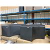 Image 2 : 2 BLACK & 1 GREY 45"W X 20"D X 20"H LEATHER LOOK CRESCENT RECEPTION SEATING