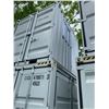 Image 2 : 9' GREY PORTABLE OFFICE CONTAINER W88" X L108" X H99" WITH WINDOW, LOCKING MAN DOOR, WOOD FLOOR,