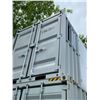 Image 2 : 8' GREY PORTABLE OFFICE CONTAINER W80" X L98" X H89" WITH WINDOW, LOCKING MAN DOOR, WOOD FLOOR,