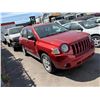 Image 2 : 2007 JEEP COMPASS 4DR SUV, RED, VIN 1J8FF47W17D346077,