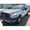 Image 1 : 2007 DODGE RAM 2500HD, 2DR TRUCK, WHITE, VIN 3D7KR26D97G804748,