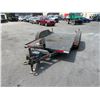 Image 1 : 1993 NORTHWEST FLATDECK EQUIPMENT TRAILER, BLACK/RED, VIN 45NFS1224P1002259