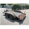Image 2 : 1993 NORTHWEST FLATDECK EQUIPMENT TRAILER, BLACK/RED, VIN 45NFS1224P1002259