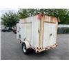 Image 2 : 1997 CUSTOM BUILT FLAT DECK/GENERATOR TRAILER, WHITE, VIN 2J9FD1619V2008001