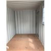 Image 3 : 12' GREY PORTABLE OFFICE CONTAINER W88" X L144" X H99" WITH WINDOW, LOCKING MAN DOOR, WOOD FLOOR,