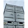 Image 1 : 9' GREY PORTABLE OFFICE CONTAINER W88" X L108" X H99" WITH WINDOW, LOCKING MAN DOOR, WOOD FLOOR,