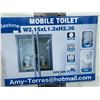 Image 2 : BASTONE LOCKING PORTABLE MOBILE DOUBLE TOILET HOUSE, WITH TWO TOILETS,