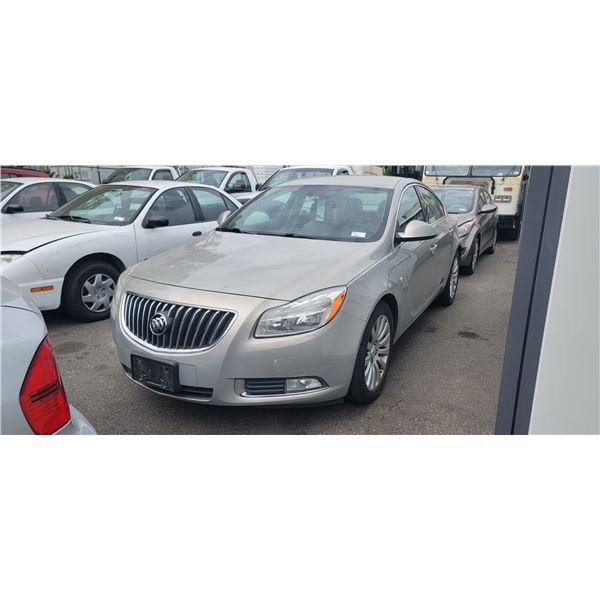 2011 BUICK REGAL CXL, 4DR SEDAN, BROWN, VIN W04GN5EC9B1003454,