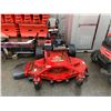 Image 1 : FERRIS RED 60' BED GAS POWERED COMMERCIAL RIDE ON LAWN MOWER *NO KEY* HRS METER READS 928.8, *HOURS