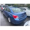 Image 2 : 2014 SUBARU IMPREZA, 4DR SEDAN, BLUE, VIN JF1GJAC69EH010316,