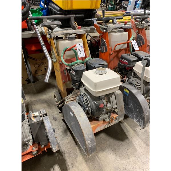 HUSQVARNA FS 400 LV YELLOW GAS OPERATED WALK BEHIND CONCRETE FLOOR SAW