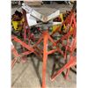 Image 2 : 2 STANDS: RIDGID RJ99 ROLLER HEAD PIPE STAND & RIDGID VJ-99 V HEAD PIPE STAND