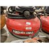 Image 2 : PORTER CABLE RED PORTABLE ELECTRIC ASSISTED 6 GALLONS PANCAKE AIR COMPRESSOR