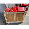 Image 1 : PALLET CRATE OF ASSORTED JERRY CANS ( CRATE INCLUDED )