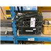 Image 1 : BLACK PLASTIC CRATE OF ASSORTED ELECTRIC CORD/ CABLES