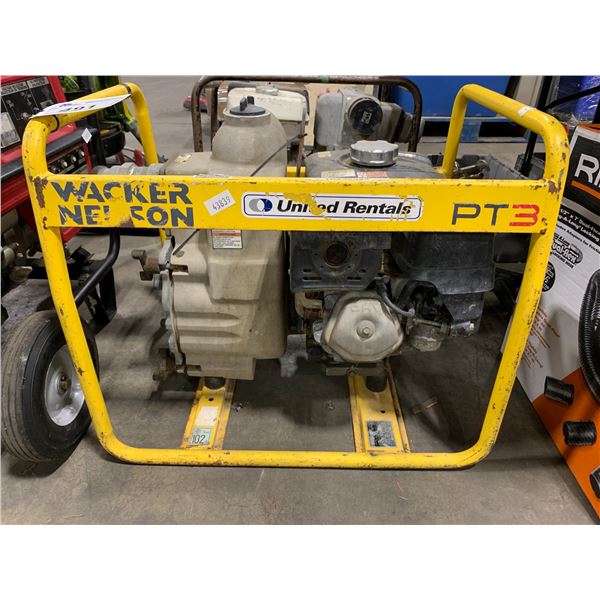 Wacker Pt3 WACKER PT3 NEUSON GAS POWERED TRASH PUMP. - Able Auctions