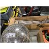 Image 1 : LARGE SIZE DISCO MIRROR BALL & LARGE SIZE DECORATIVE LEG LAMP IN BOX