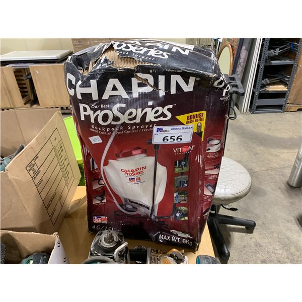 CHAPIN PROSERIES BACKPACK SPRAYER WEED CONTROL/PEST CONTROL/FERTILIZER 15L MODEL 61800