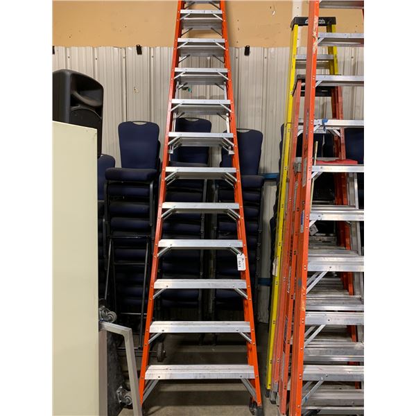 BRUTTE LOUSVILLE 14' ORANGE CARBON FIBER STEP LADDER