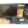 Image 1 : BOX OF ASSORTED CABLES, COMPUTER MONITOR, ETHERNET PORT, KEYBOARD & MORE