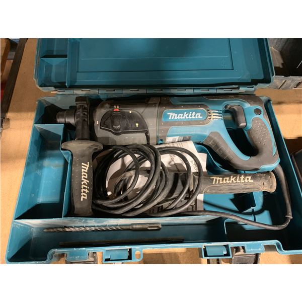 MAKITA HR2475 ELECTRIC CORDED HEAVY DUTY ROTARY HAMMER IN HARD TRANSPORT CASE