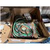 Image 2 : ASSORTED COMMERCIAL WELDING ITEMS INCLUDING: WELDING WIRES, GAS REGULATOR, FILTER PLATES, HOSE,