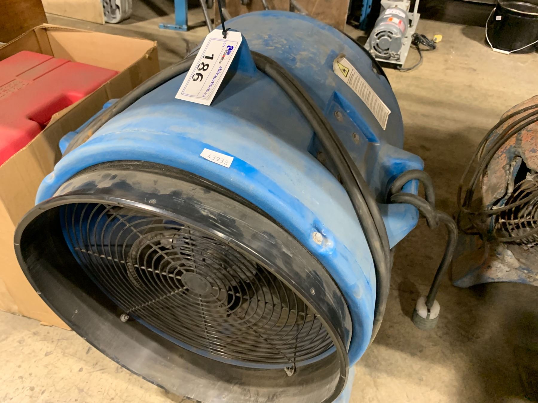 SCHAEFER BLUE COMMERCIAL JOB SITE FAN MODEL VAF8000A. - Able Auctions