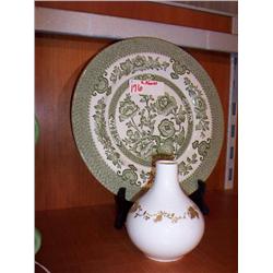 PLATE AND VASE