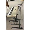 Image 2 : Yamaha - Portable Electronic Piano with Piano Stand, Folding Music Sheet Stand