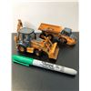 Image 1 : Set of 2 Case heavy metal die-cast scaled models - includes 580 Super M Loader Backhoe & 340 Dump Tr