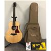 Image 1 : Taylor GS Mini 6 string semi-acoustic guitar w/ soft case/ capo/ footrest/ wall mount hanger & clean