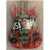 Image 2 : Custom-designed "Bald Eagle The Mother Road" electric guitar wooden prop