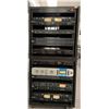 Image 1 : 9pc audio rolling rack - includes ART Power Base 4x4 power distribution system/ 2x Pro VLA II 2 chan